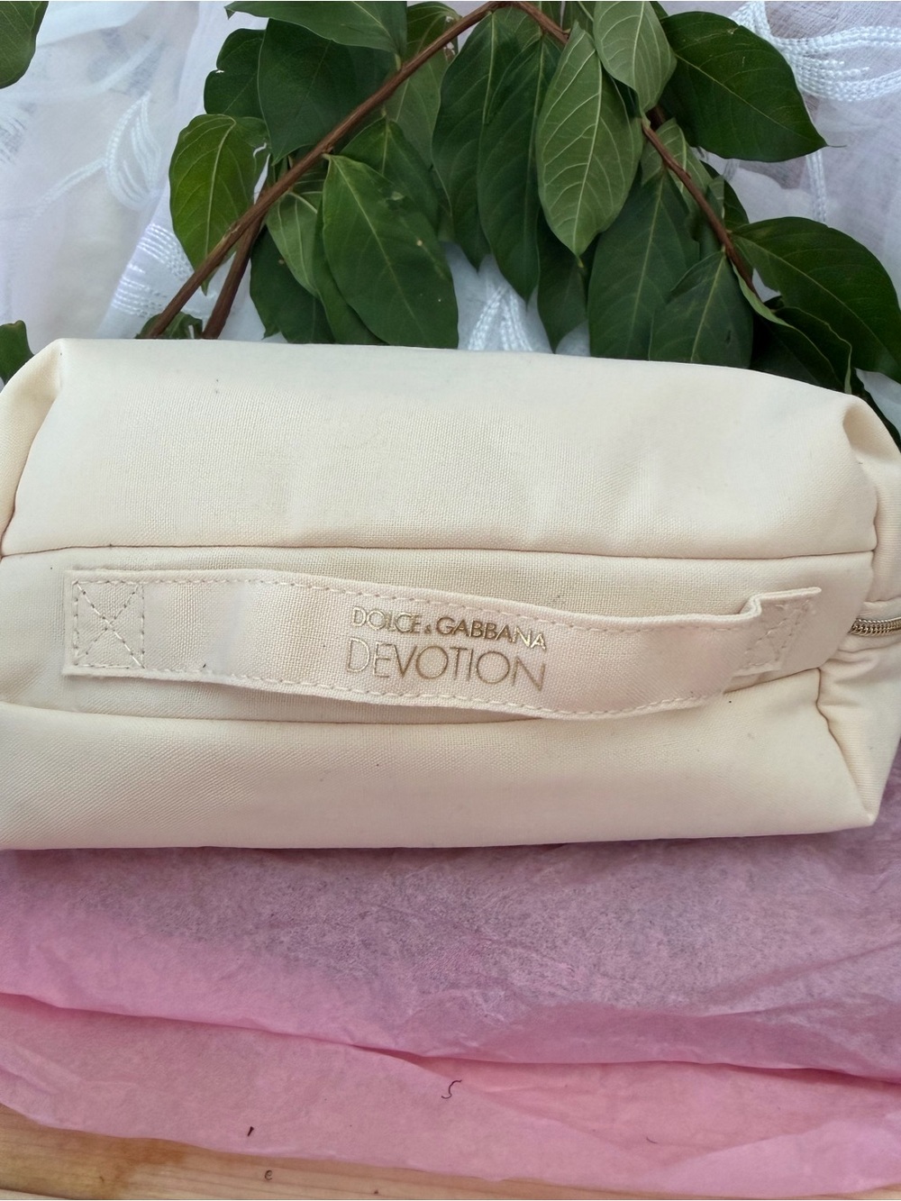 Dolce & Gabbana Devotion Cream Cosmetic Pouch